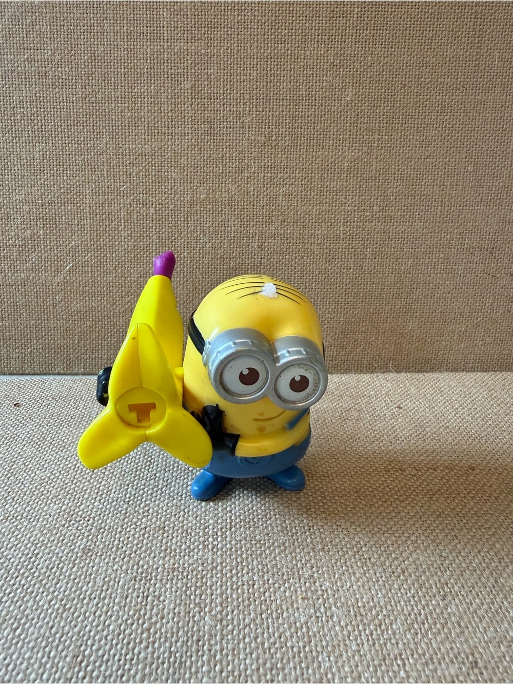 Yellow Minion Action Figure Toy with Banana Accessory